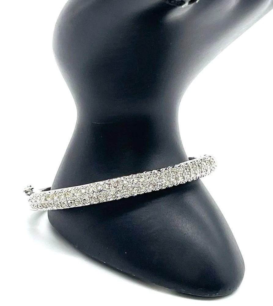 Lia Sophia Silver Played with Crystal Accent Bracelet - Image 4