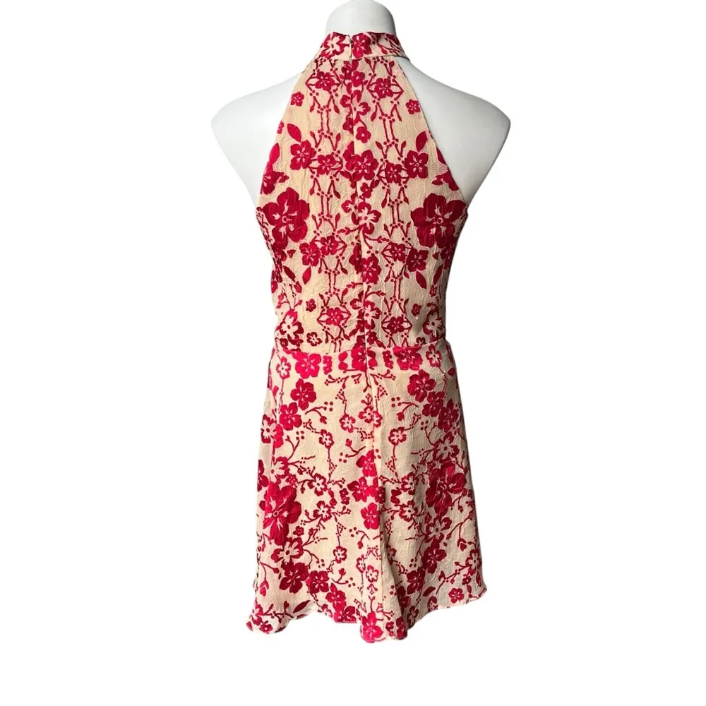 Devlin Maryanne High Neck Dress in Ruby Punch, Sz 4 - Image 4