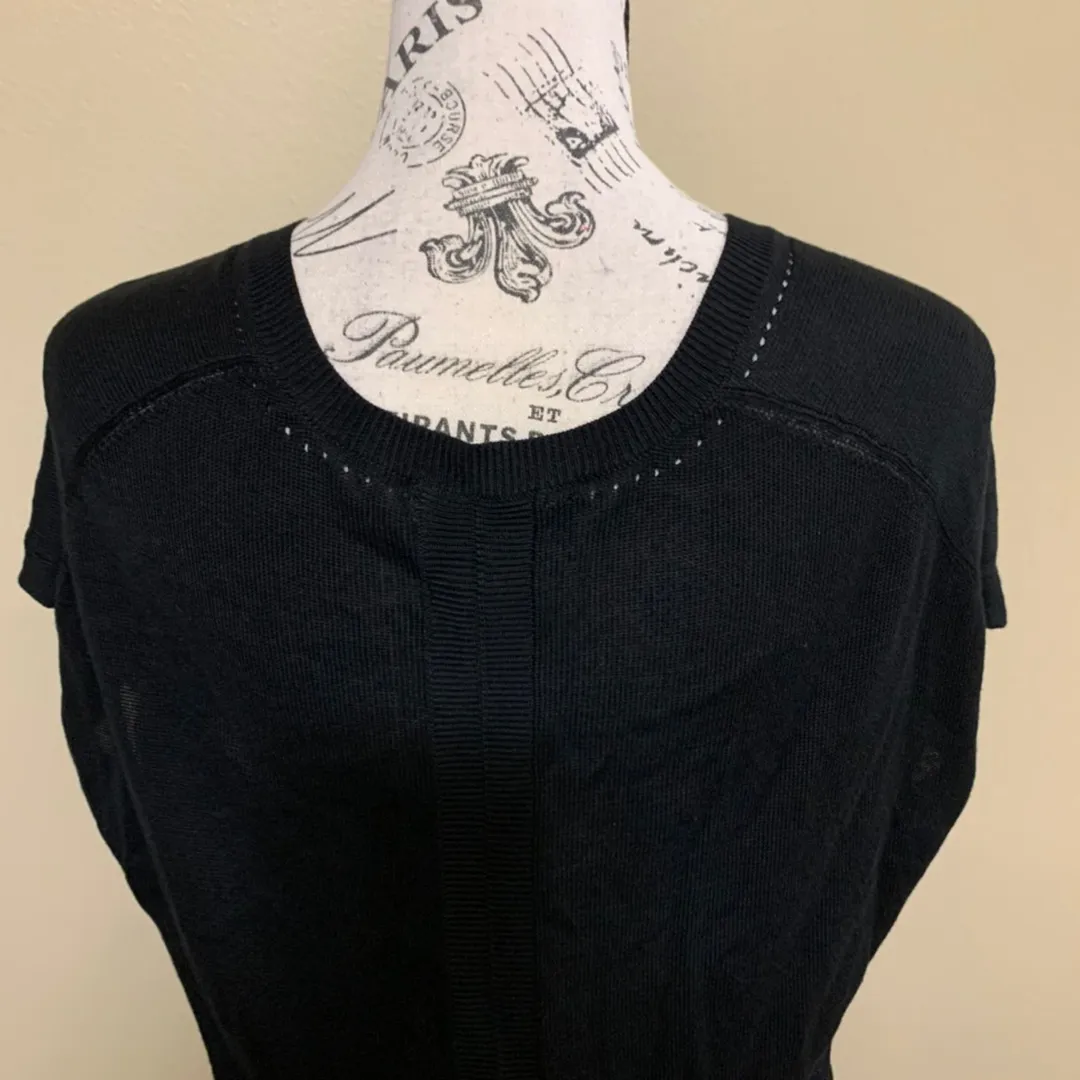 White House Black Market Black Cover Up Top XS - Image 5