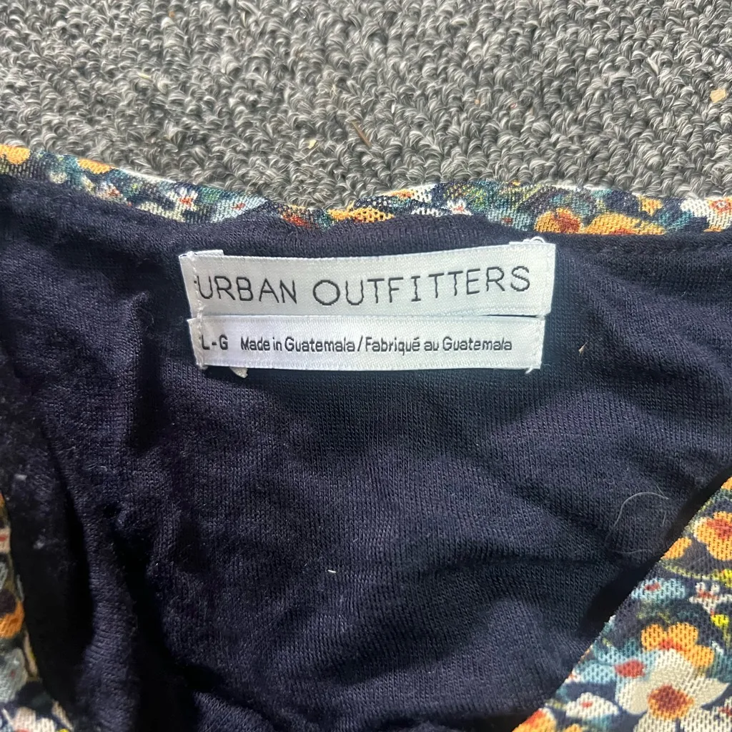 Urban Outfitters Floral Camisole - Black and Orange - Image 2