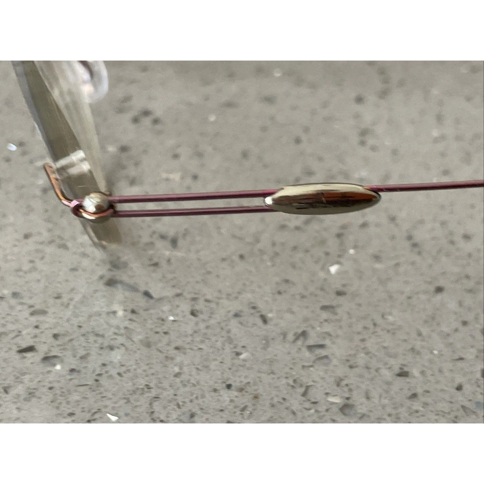 Silhouette Titan 135 Women’s Pink Purple Rimless Eyeglass Frames ONLY - Image 5