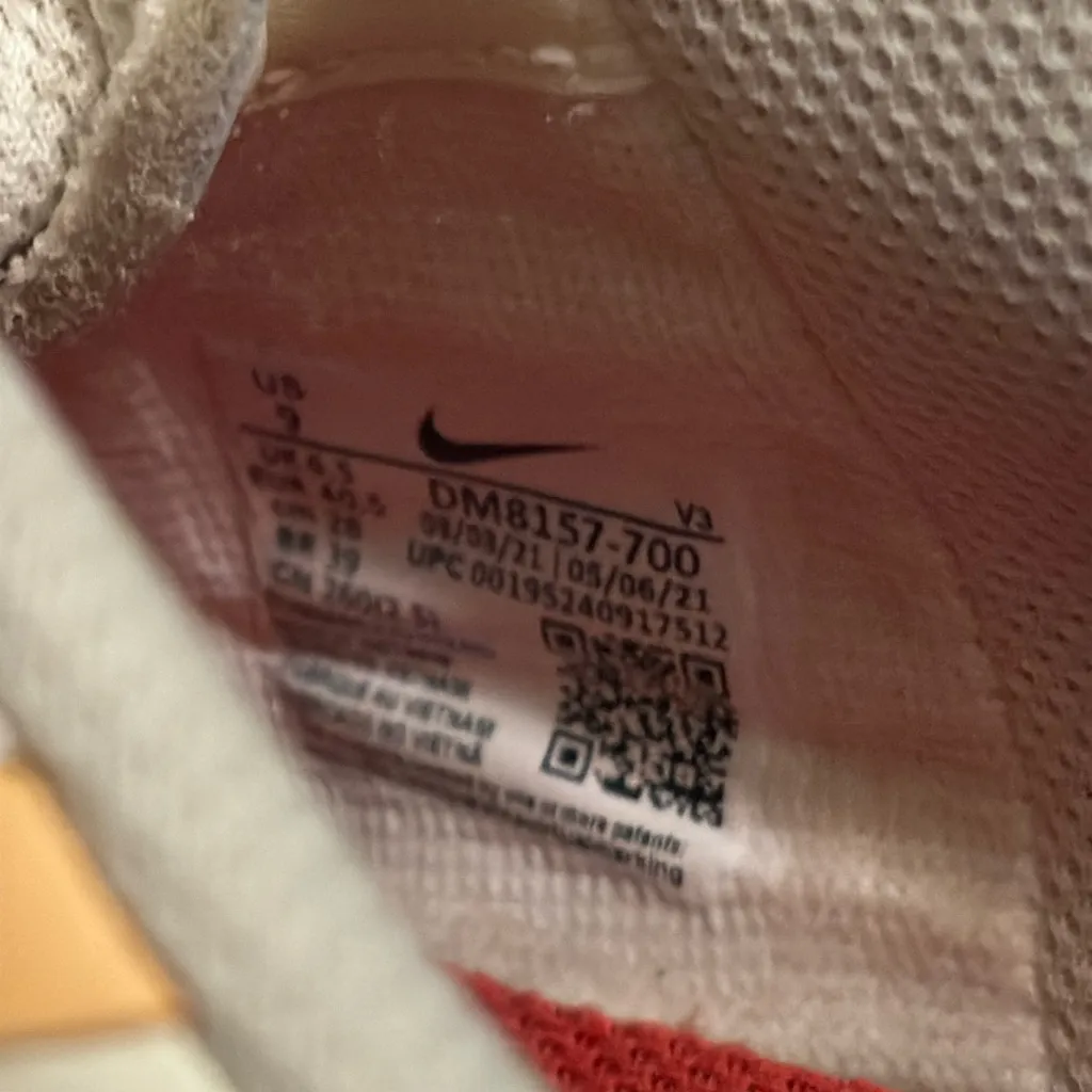 Nike Air Force Shadow Sisterhood Size 9 Cashmere Orange Chalk Shoes - Image 7