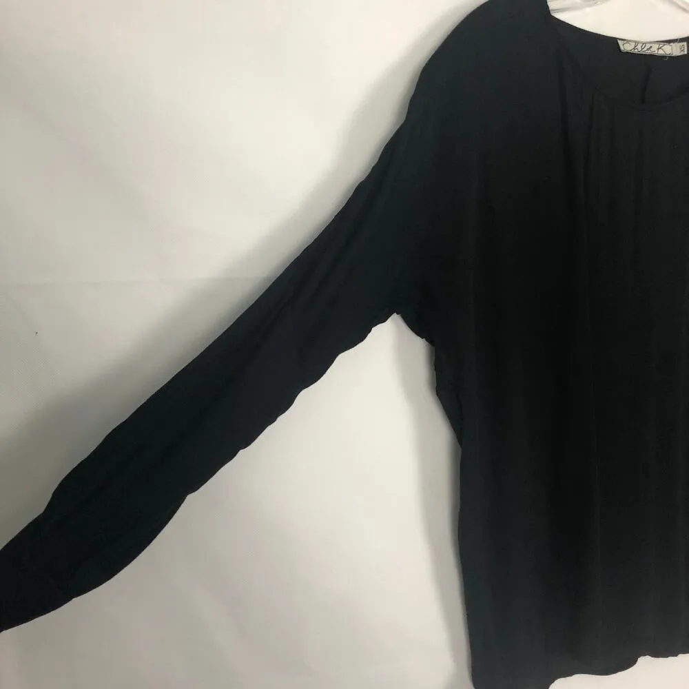 Chloe K Y2K Retro Womens Black Top XS Casual Workwear Capsule Lightweight Soft - Image 5