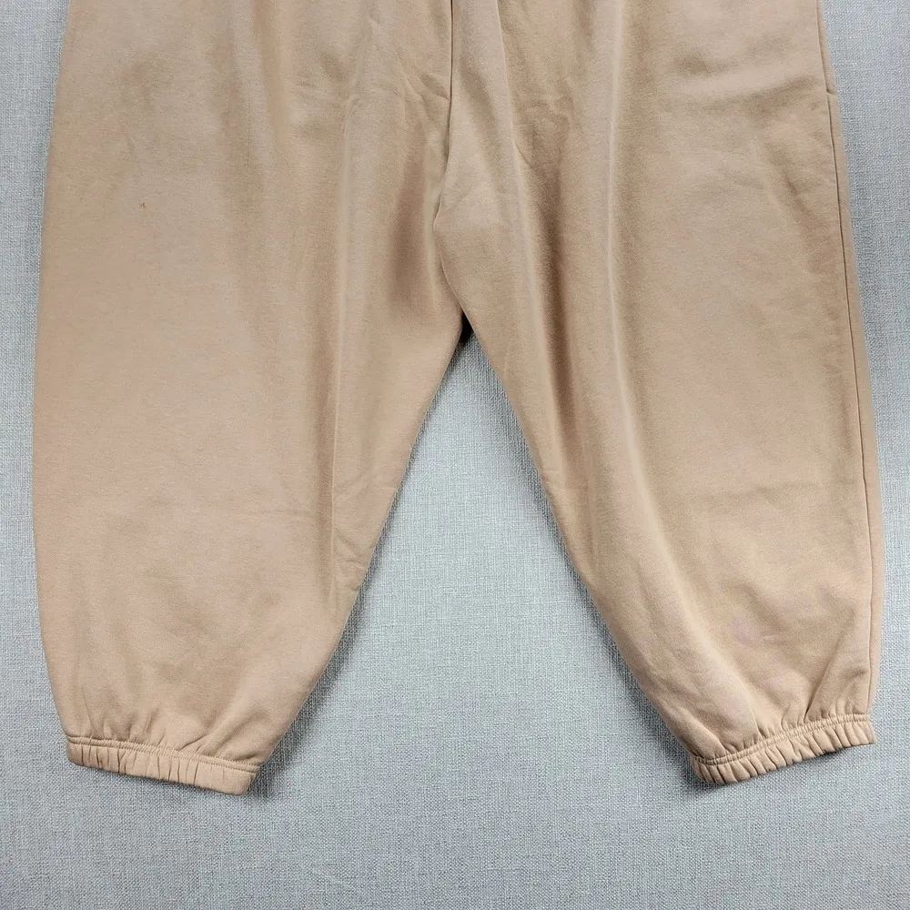 Nike Womens Sweatpants Size 4X Tan Phoenix Fleece Oversized Fit High Rise NEW - Image 4