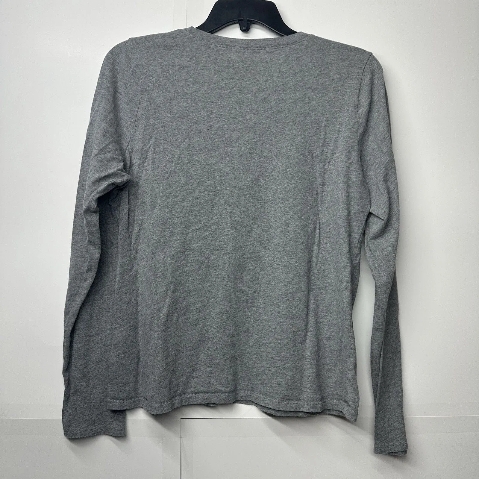 Hollister Women’s Pajama Set Size M – Gray Long Sleeve Shirt & Navy Logo  Pants - Image 6