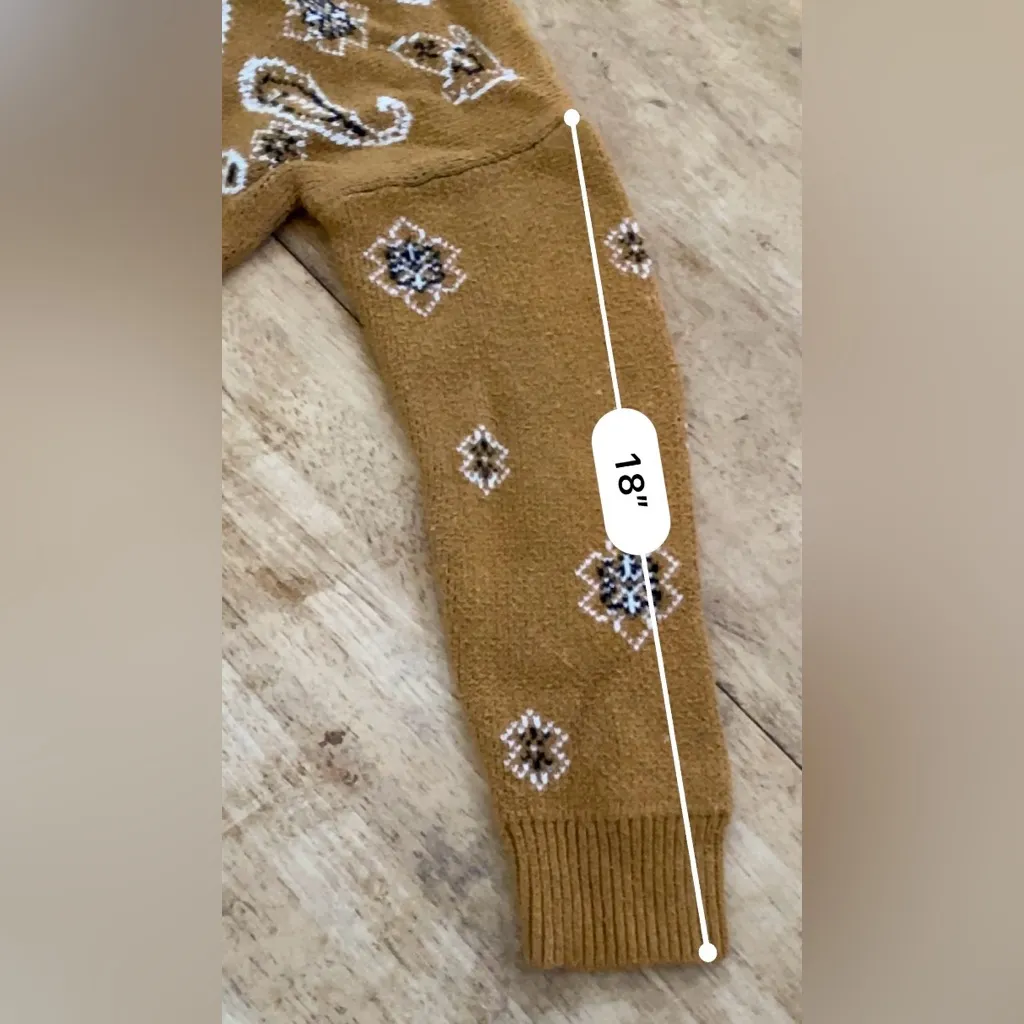 Madewell Women’s‎ Sz M Bandana Pullover Sweater - Image 12