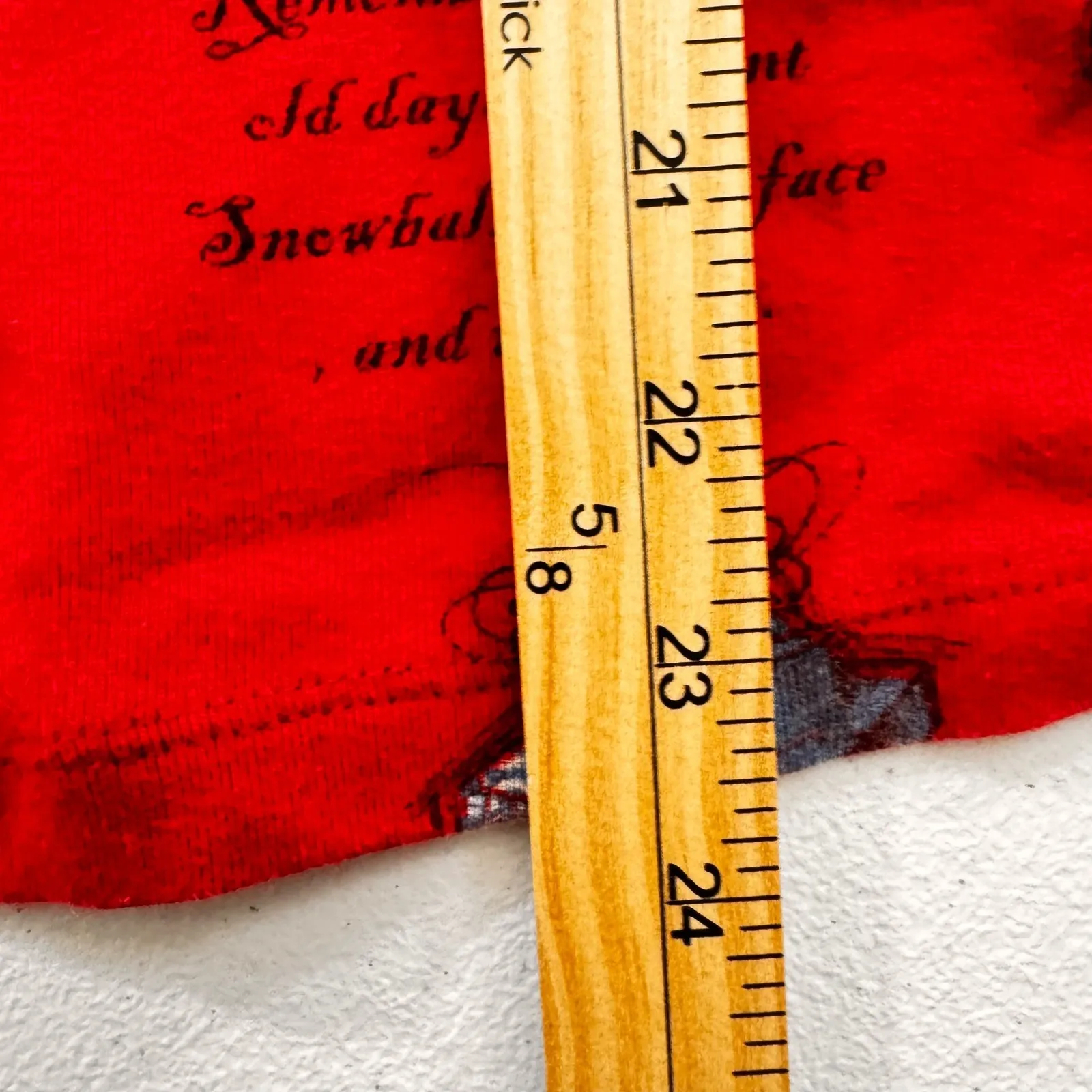 Vtg 80s Jess&Jane Christmas Tree Bells Stockings Red Urgly T - Image 5