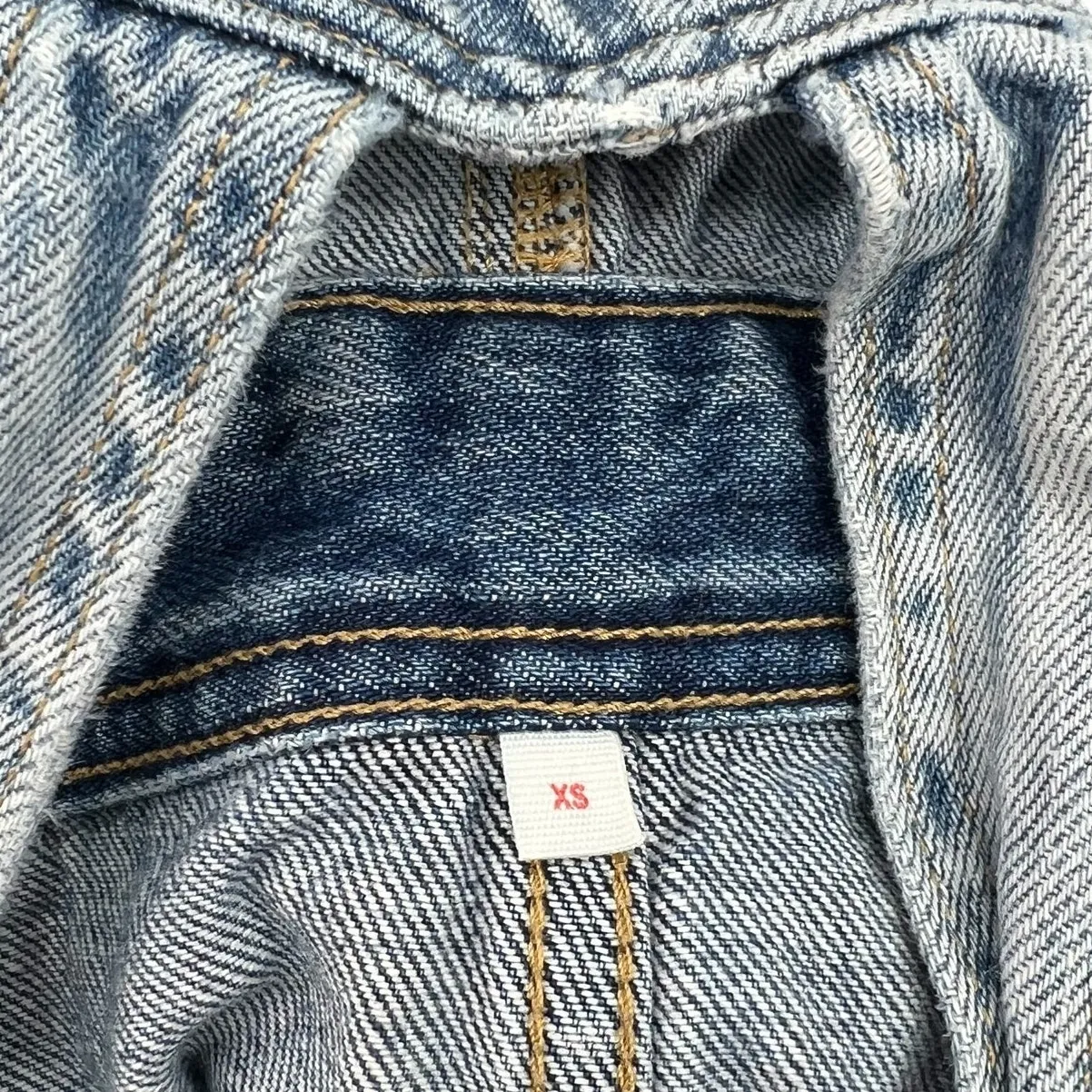 Levi's Norah Skirtall‎ Dress Overall Mini Cotton Denim Blue Size XS - Image 15