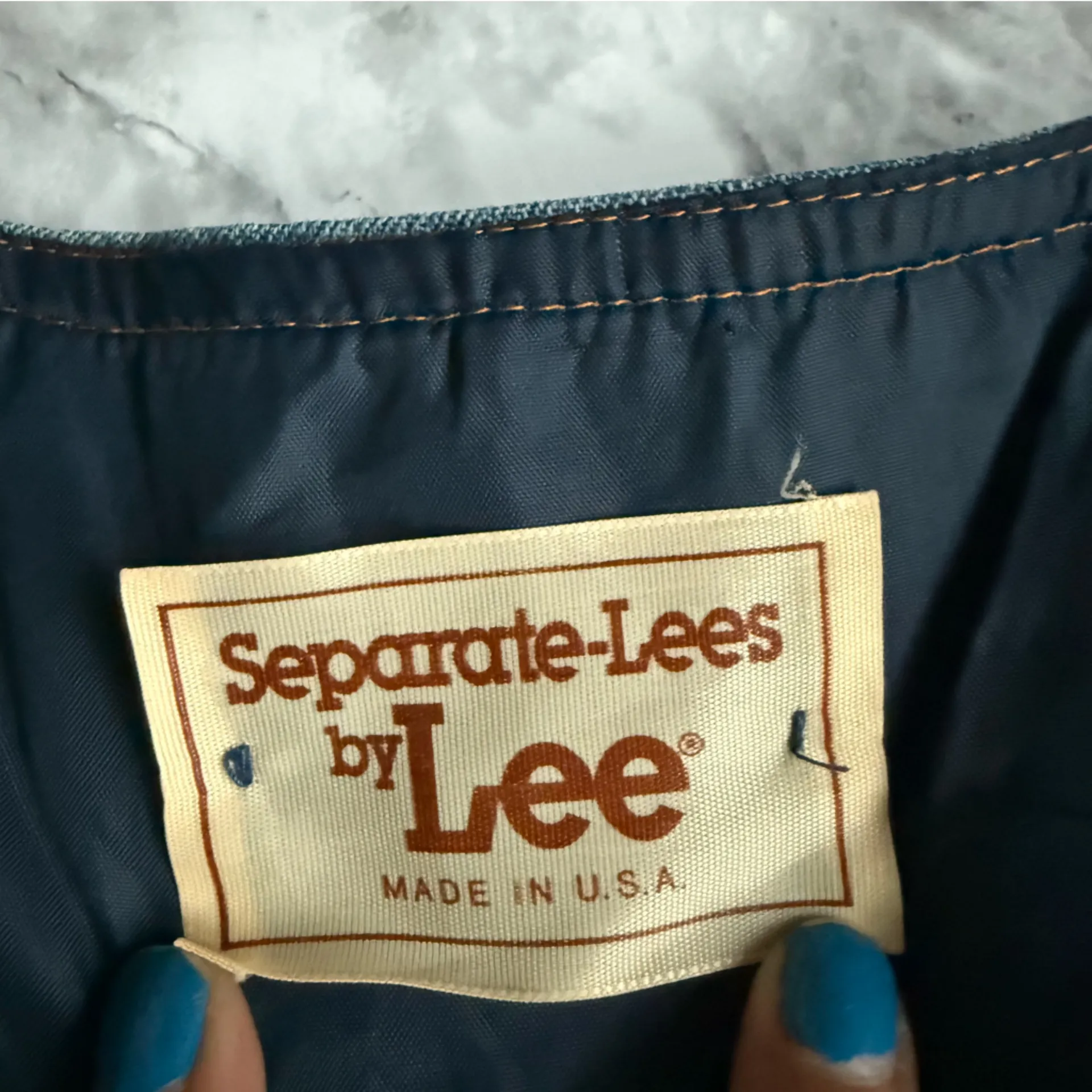 Vintage Lee Blue Denim Vest - Image 3