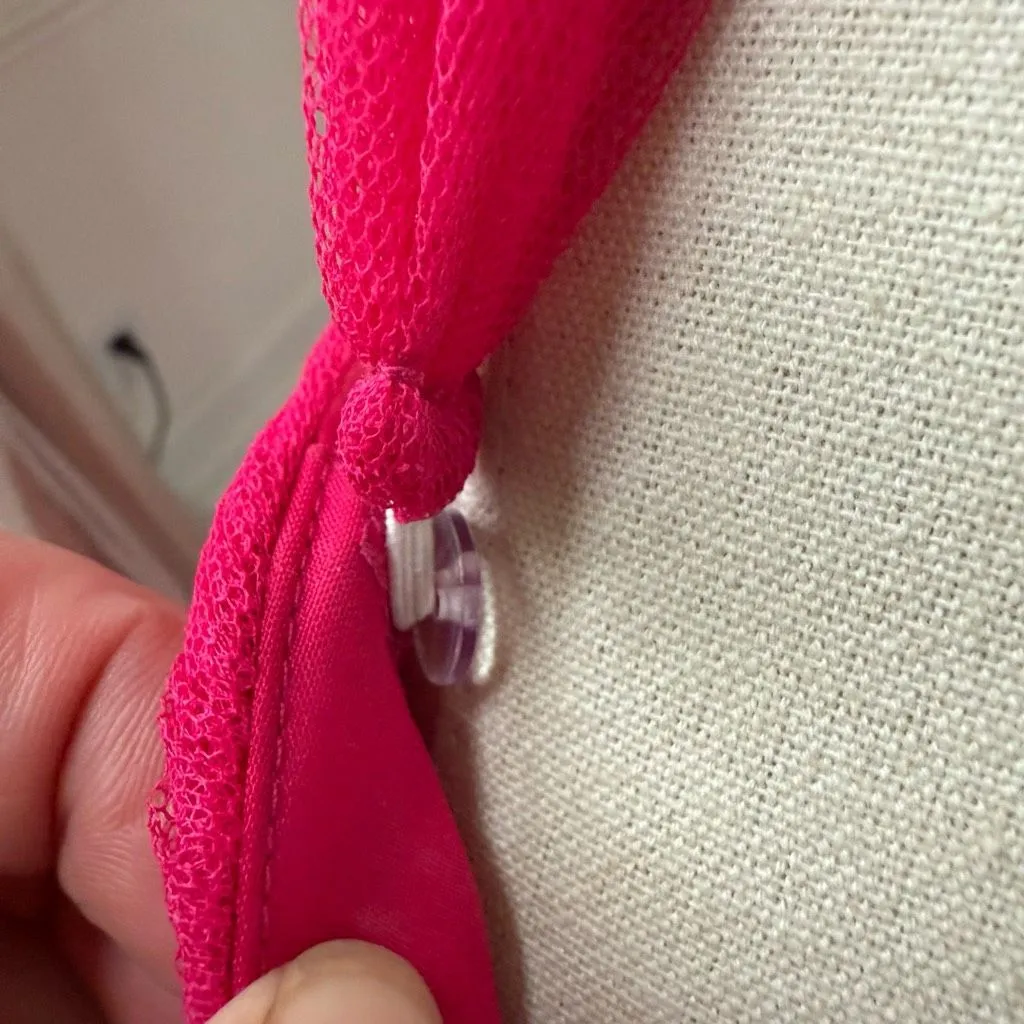 Revelry Hot Pink Tulle Formal Gown Removable Straps $200 4 - Image 7