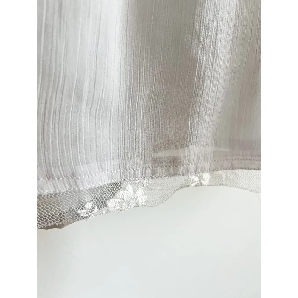 Staring at Stars | Anthropologie | Embroidered Babydoll Dress | Grey  | Sz S - Image 5