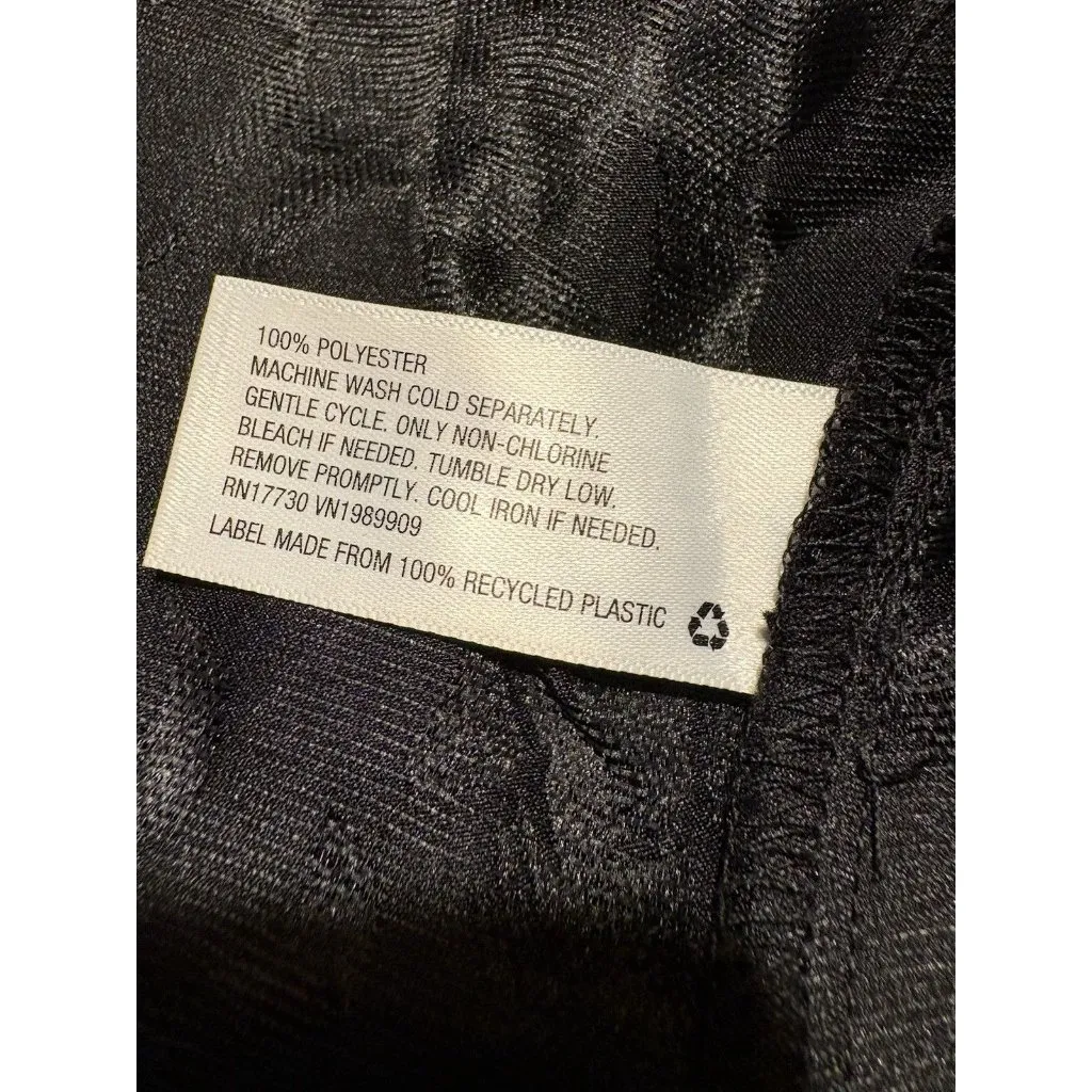 FUTURE COLLECTIVE Crop Square Neck Organza Sleeve Black Top Size Small - Image 5