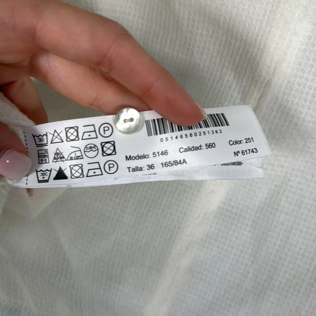 Massimo‎ Dutti 100% Cotton Long Sleeve Shirt - Image 5