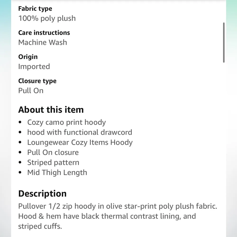 P.J.Salvage Fleece Camo Hoodie Green - Image 3