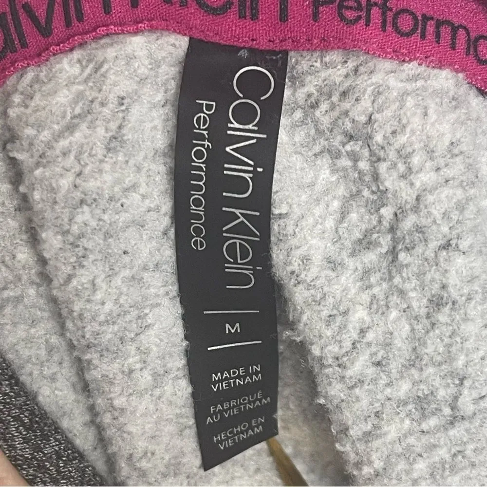 Calvin Klein Performance Cozy Pullover Hoodie Medium Chunky Drawstring - Image 8