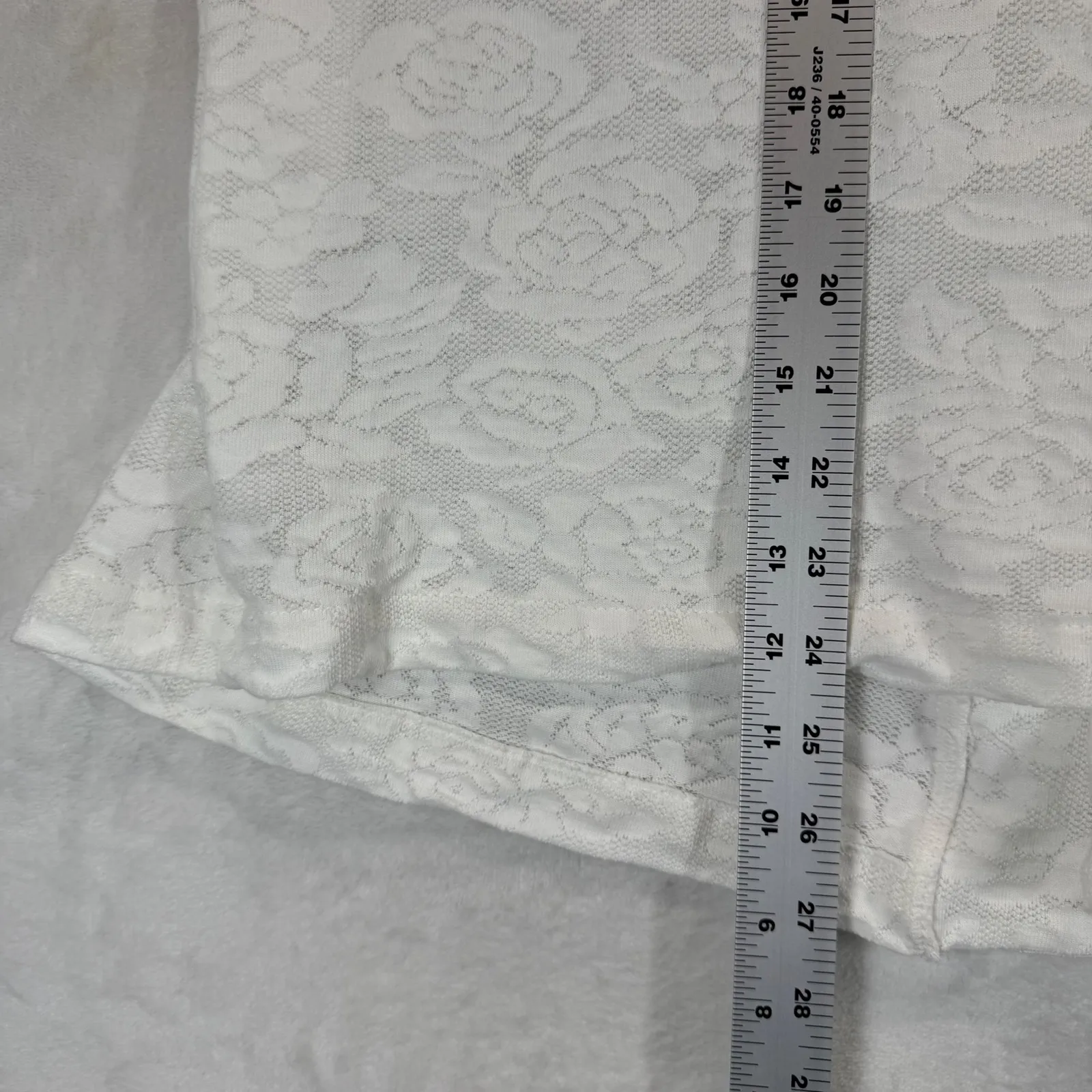 Simple Pleasures Lace Kimono Open Front Cardigan Floral USA Made One Size White Size M - Image 6