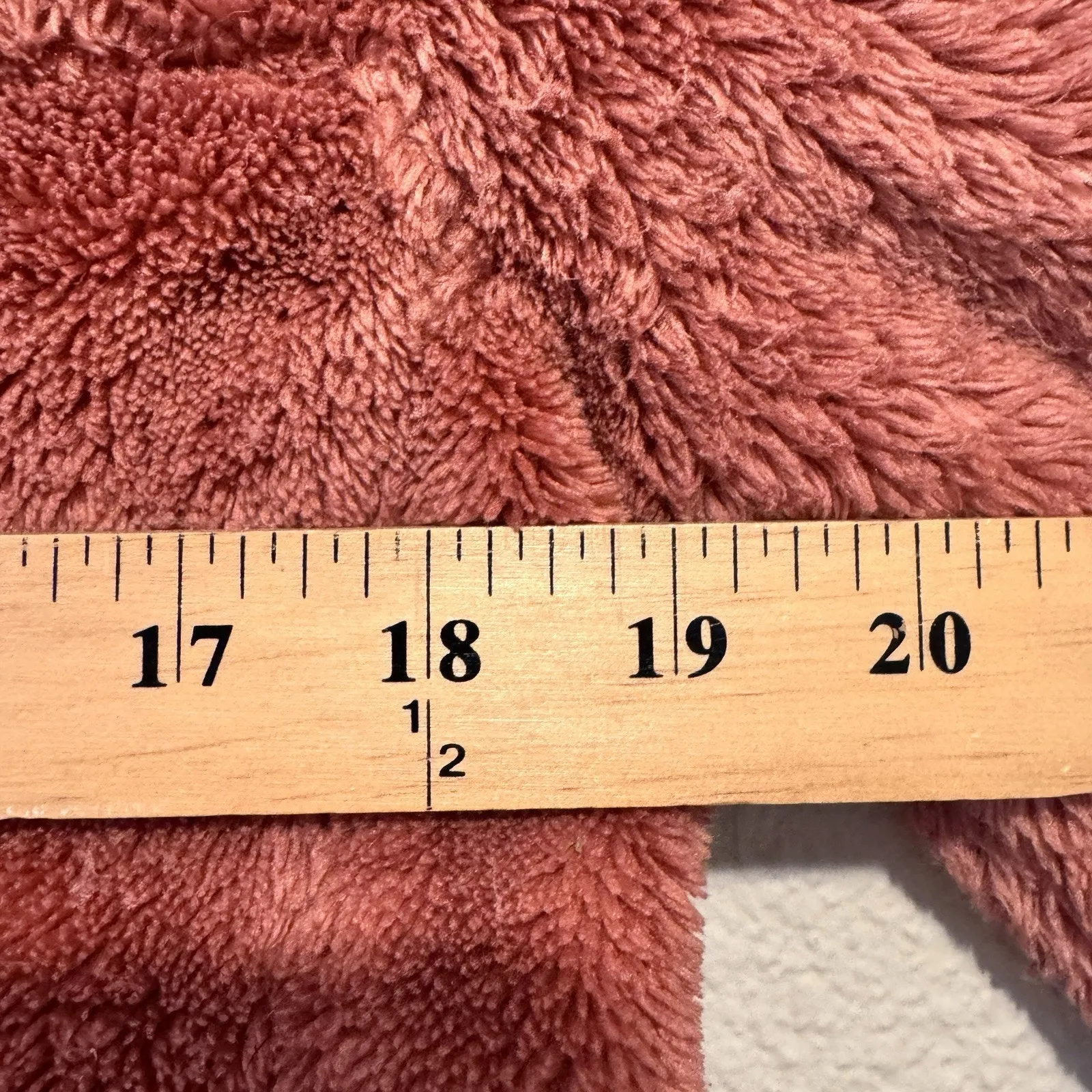 LL Bean Snap Fleece Pullover Sherpa Women XS Peach Red Hi - Image 5