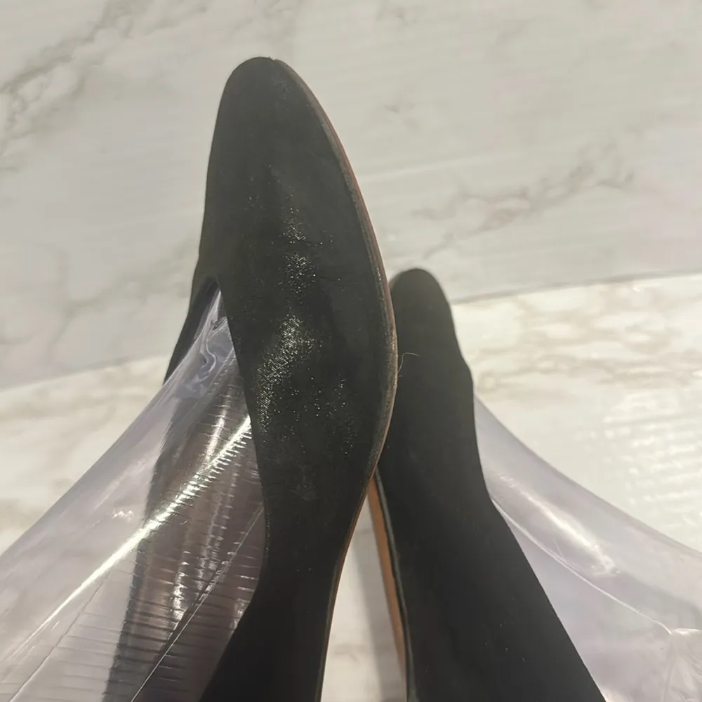 AGL Attilio Giusti Leombruni Shimmer Suede Black Ballet Flat size 7 - Image 7