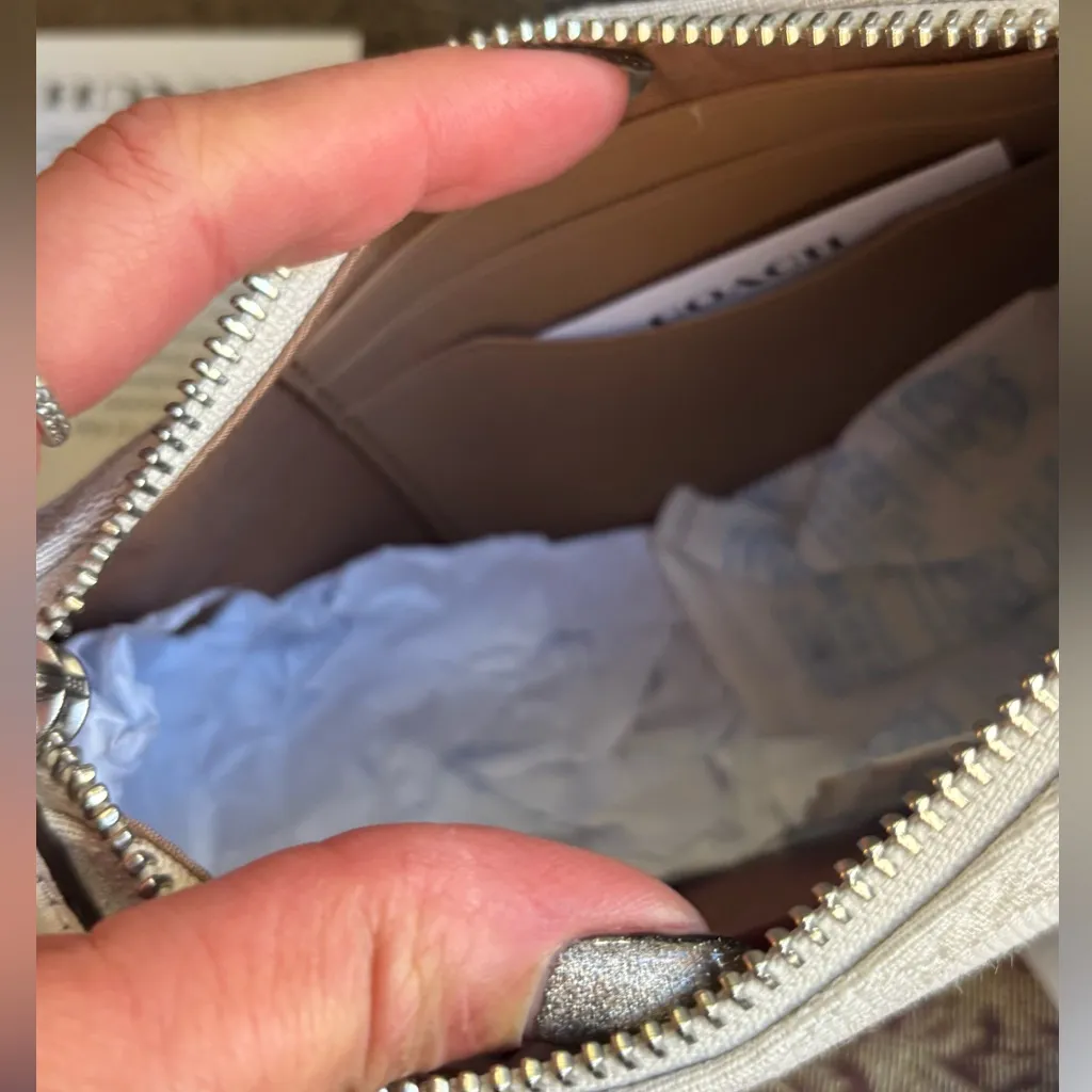 Authentic COACH 1941 Signature jacquard/Glovetanned turnlock zip  Crosby/Clutch - Image 9