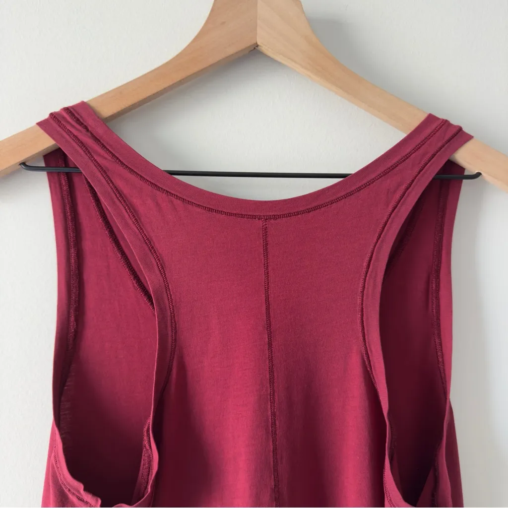 Lululemon Circadian Tank in Heathered Cranberry Pima cotton stretch yoga casual - Image 5