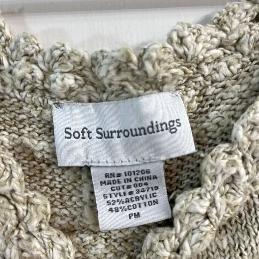 Soft surroundings crochet Pullover Tee Rainbow Short Selvee Y2K Gyaru Oversized - Image 3