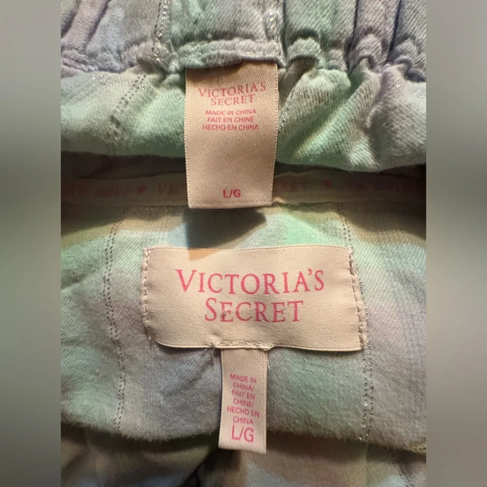 VICTORIA'S SECRET 2 PIECE LONG SLEEVE PAJAMAS SET WOMEN'S SIZE L - Image 10