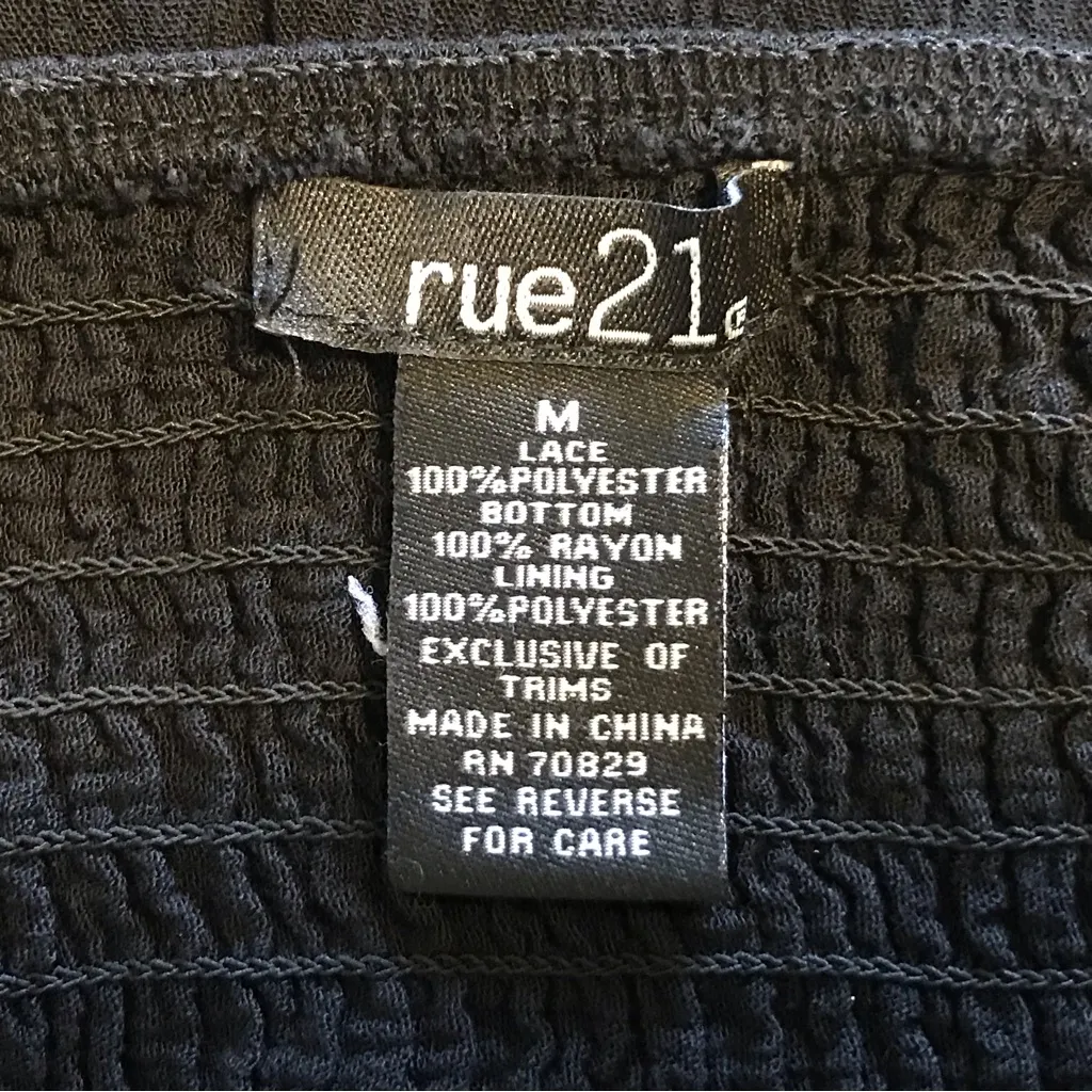 SPAGHETTI STRAP V-NECK HI-LOW BLACK WOMENS DRESS by RUE 21 JUNIOR SIZE MED - Image 10