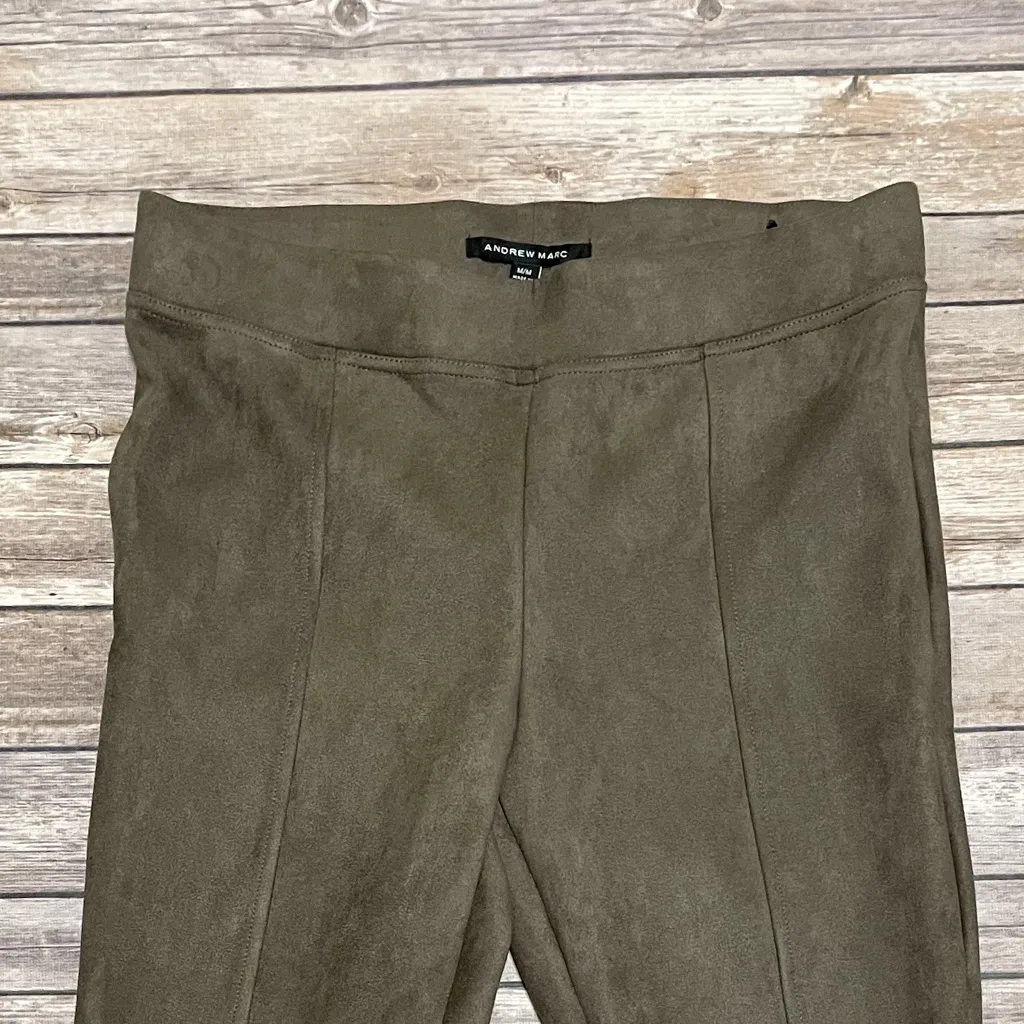 Andrew Marc Faux Suede Leggings GUC Front Seams - Image 2