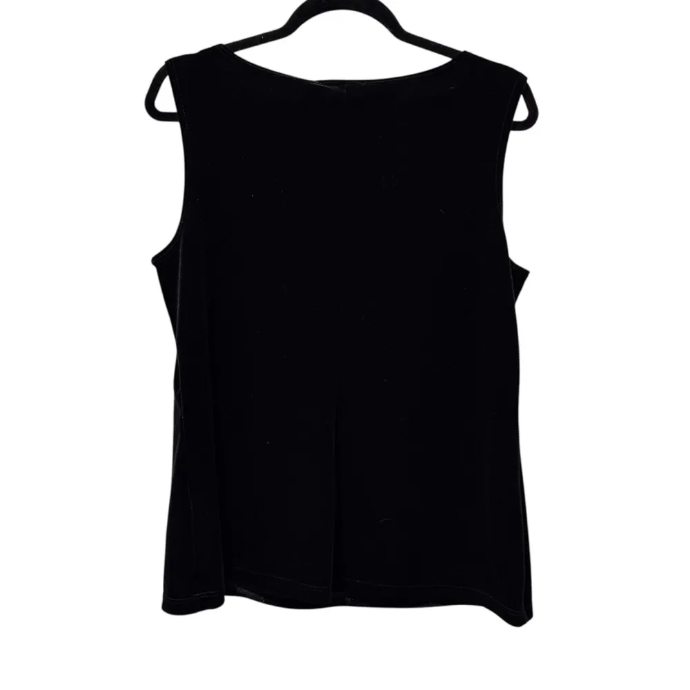 Ronni Nicole Evenings Velvet Sequin Embellished Tank Top Black Size Large‎ NWT - Image 5