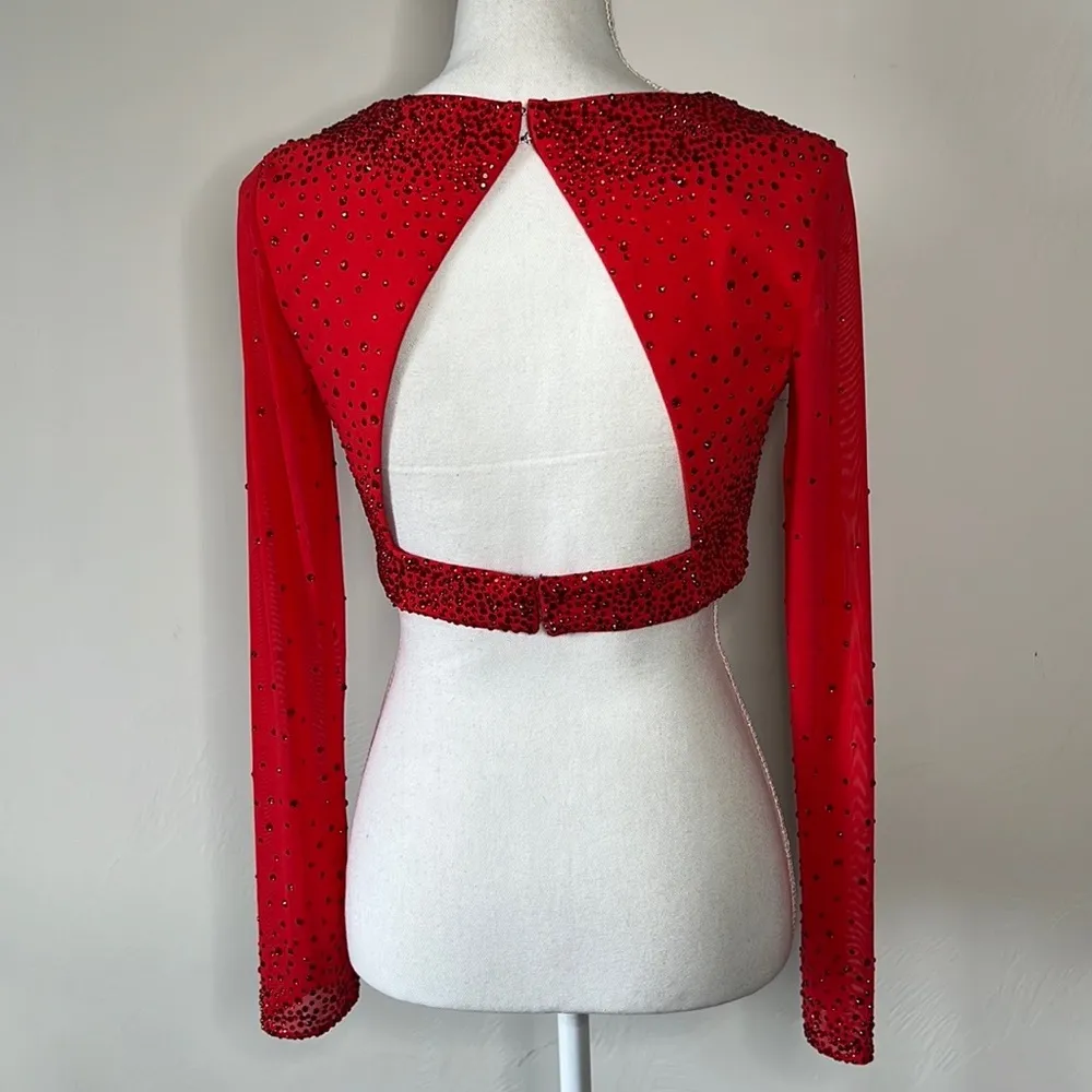 Rhinestone Crop Top - Image 5