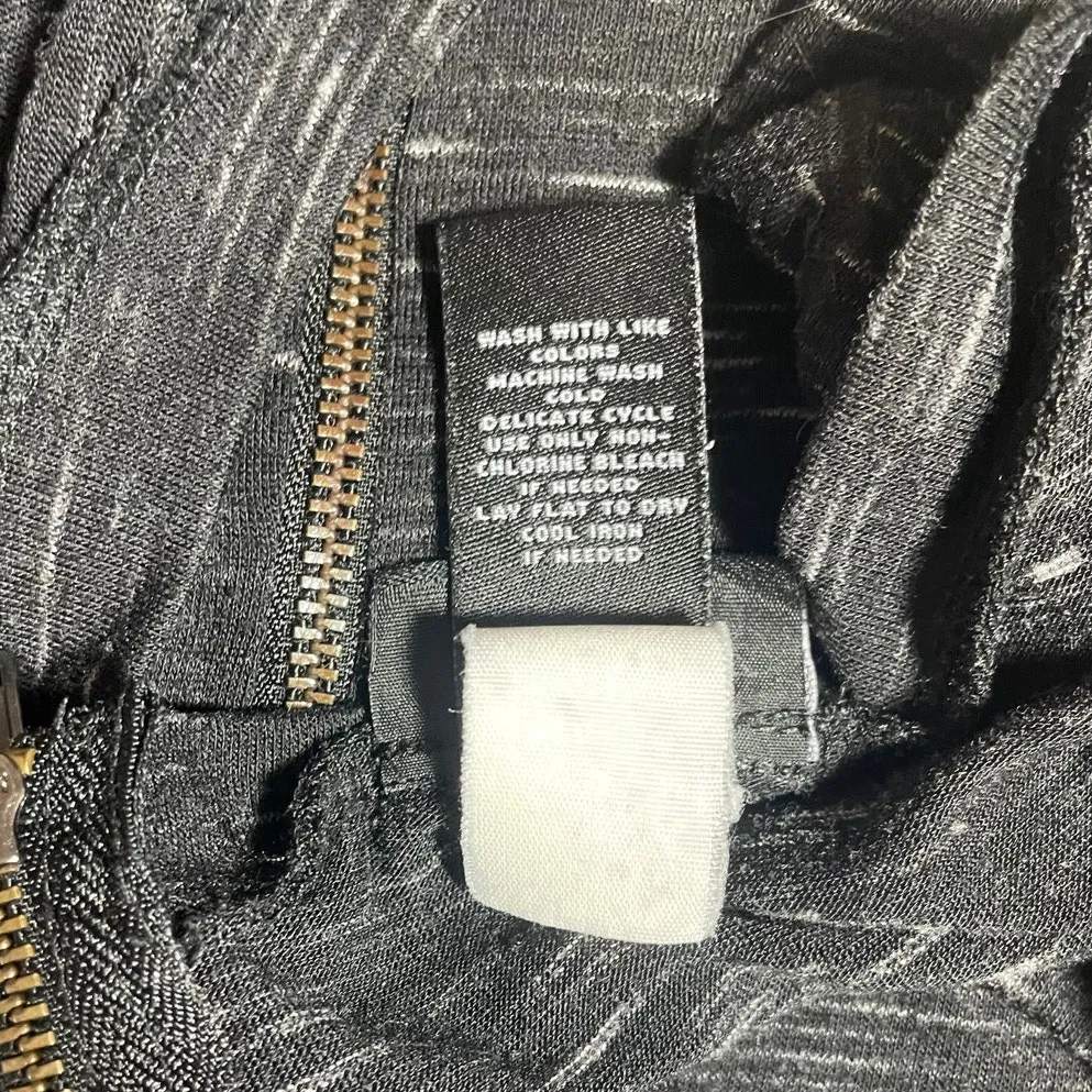 Torrid Women Top L Space Dye Black‎ Lace Bodice Witchy Whimsigoth Y2K Rocker - Image 9