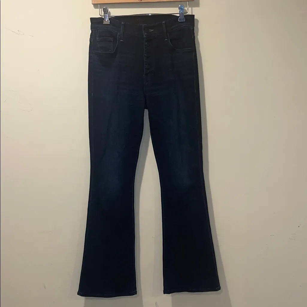 Women’s MOTHER The Pixie Weekender Jeans Wash Night Tripper Blue Size 28 - Image 4