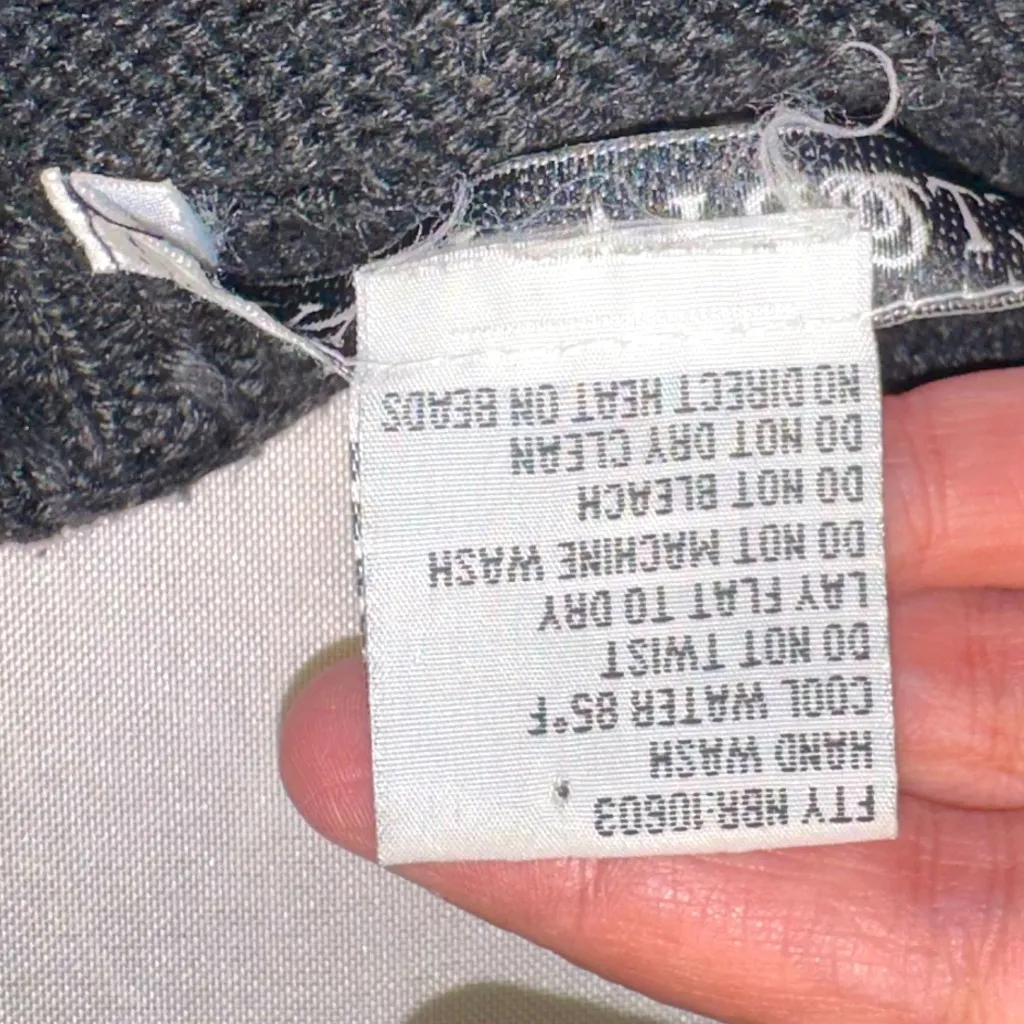 VICTORIA JONES • Vtg Christmas Vest Sweater Beaded Snowman Ugly Sweater Black Lg - Image 8