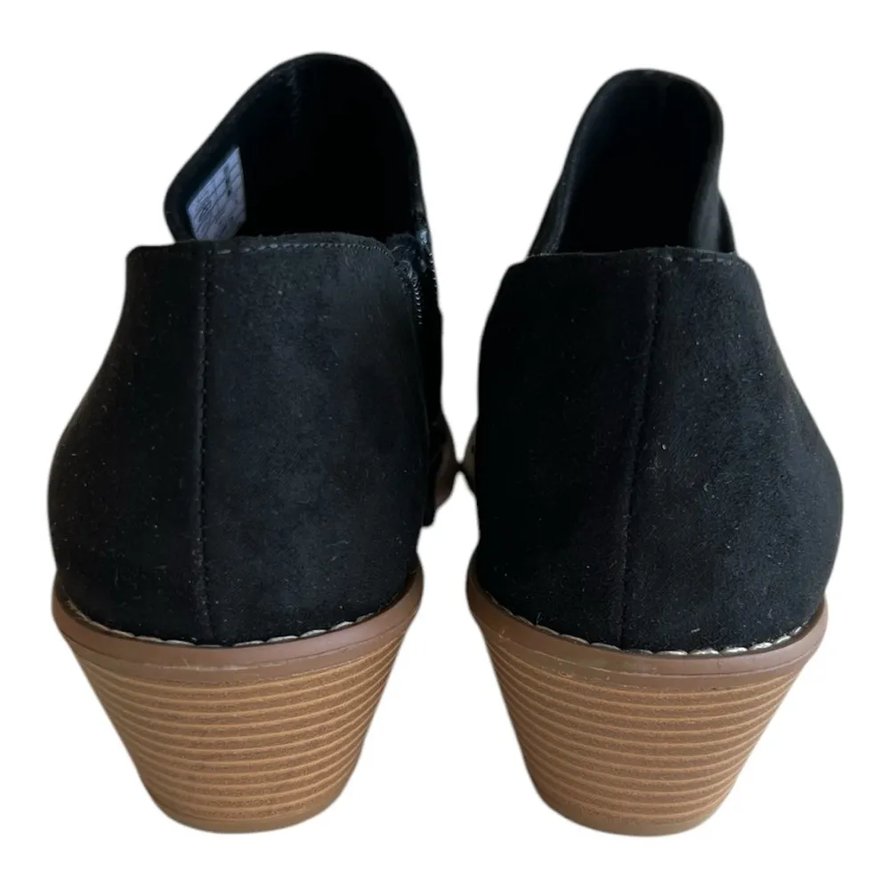 New Rocket Dog Black Ankle Boots With Printed Heel Size 10 - Image 4