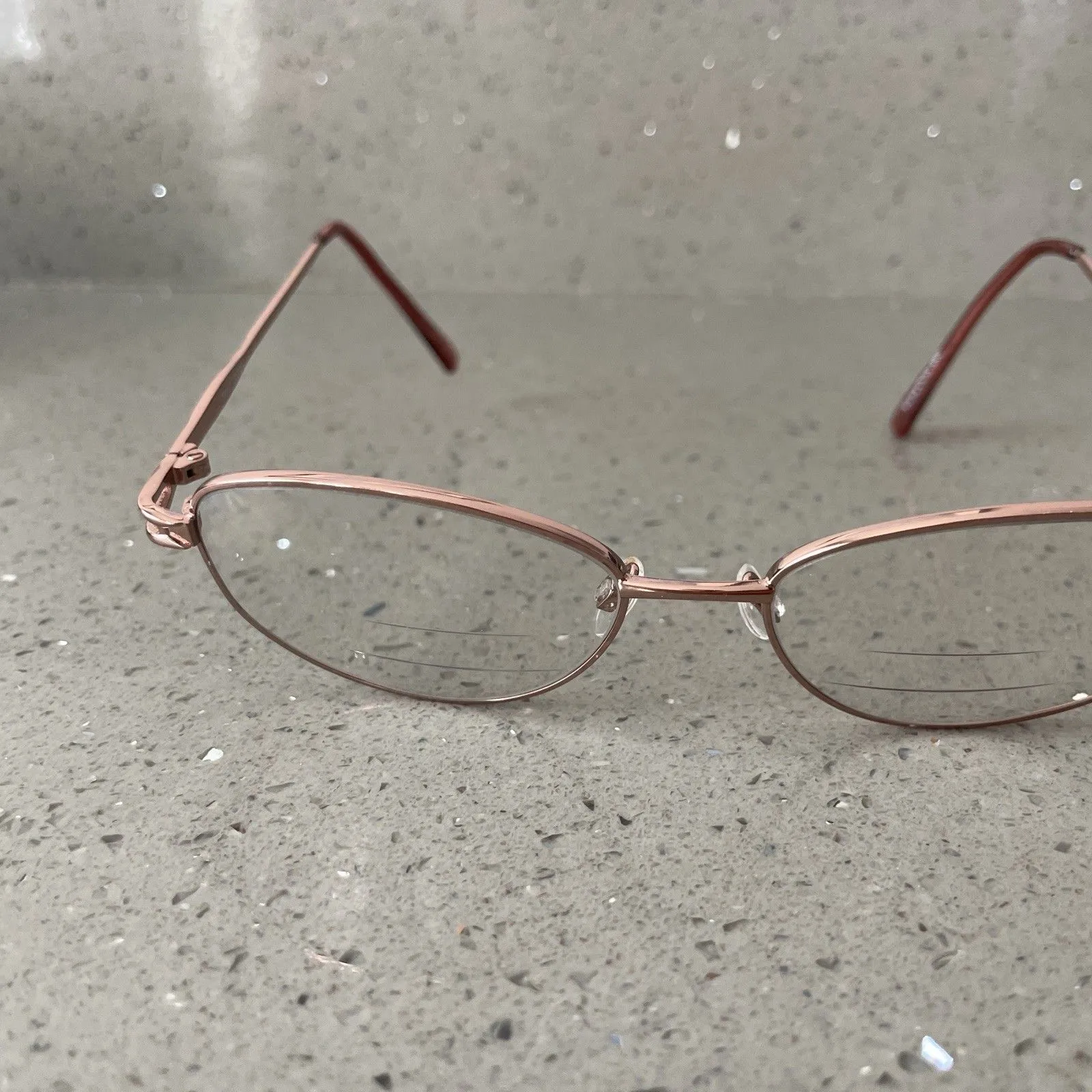 Traditions Eyeglasses Frames ONLY T02 Col 30 Rose Gold Oval Full Rim 52 - Image 2