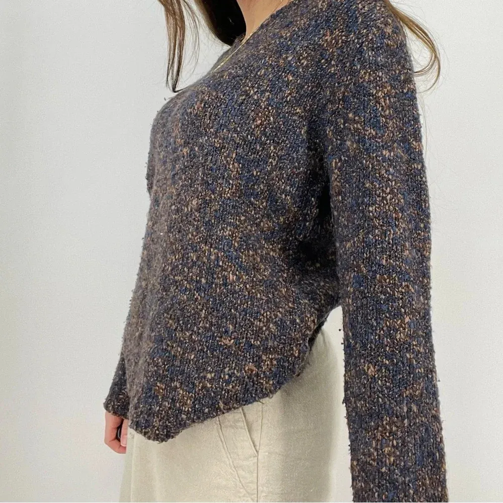 vintage blueberry oatmeal wool blend pullover sweater blue size XL - Image 3