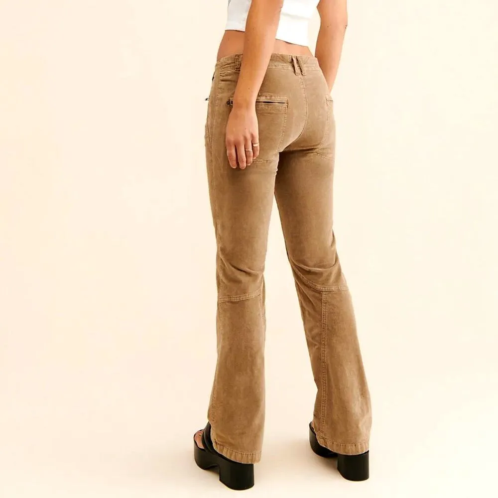 Free People Hit Back Slim Flare Pants - Neutral - size 10 - Image 3