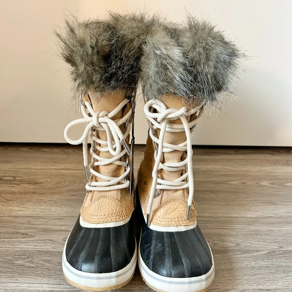Sorel Women's Joan of Arctic Faux Fur Waterproof Snow Boot in Honest Beige NWT - Image 4