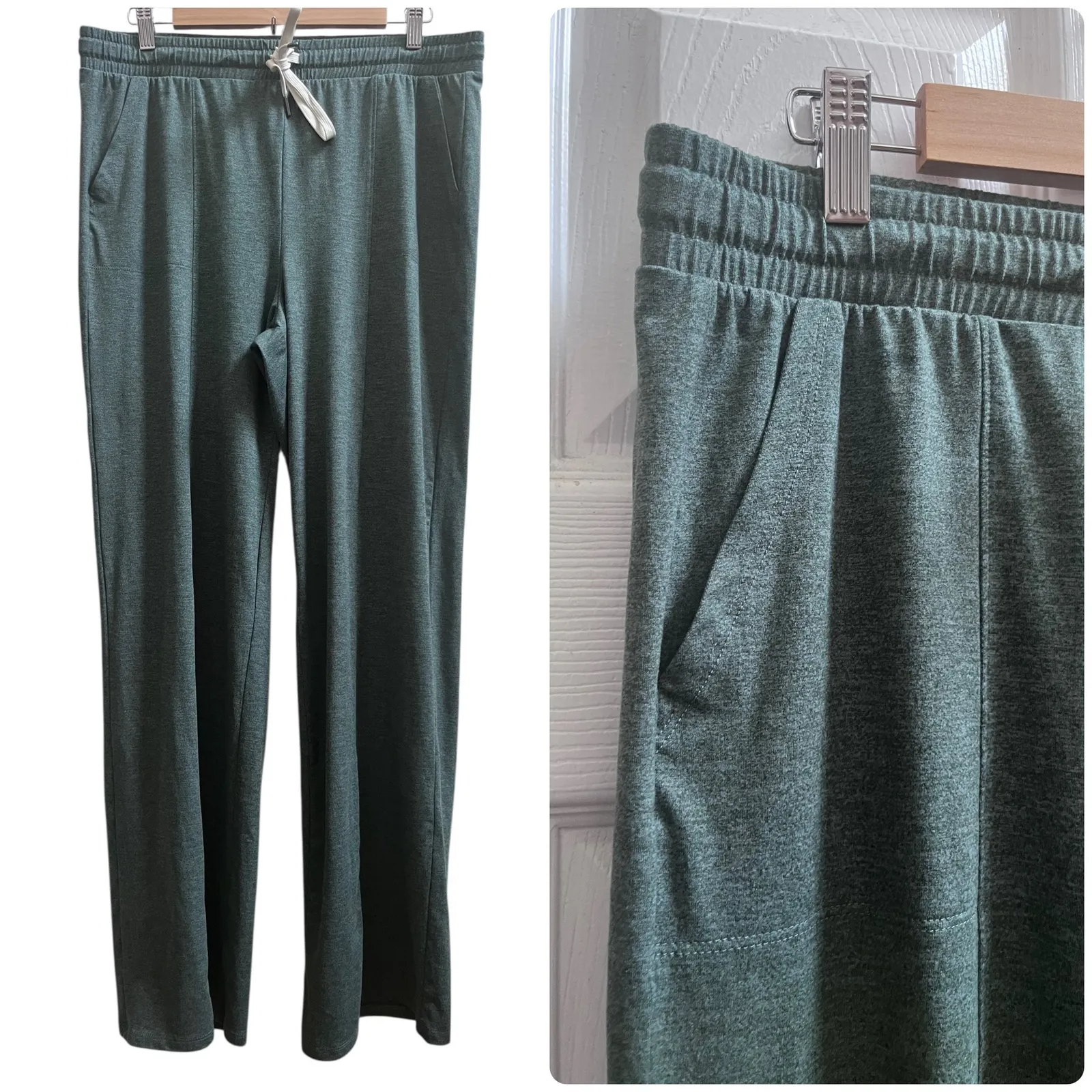 Zobha Green Whitney Wide Leg Pant Size XL Lounge 31.5 Inch Inseam - Image 12