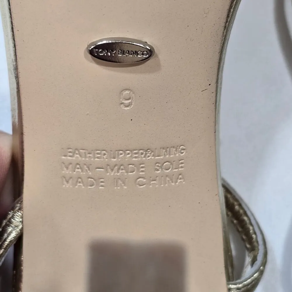 Tony Bianco Franci Sandal in Gold Nappa Metallic - Image 7