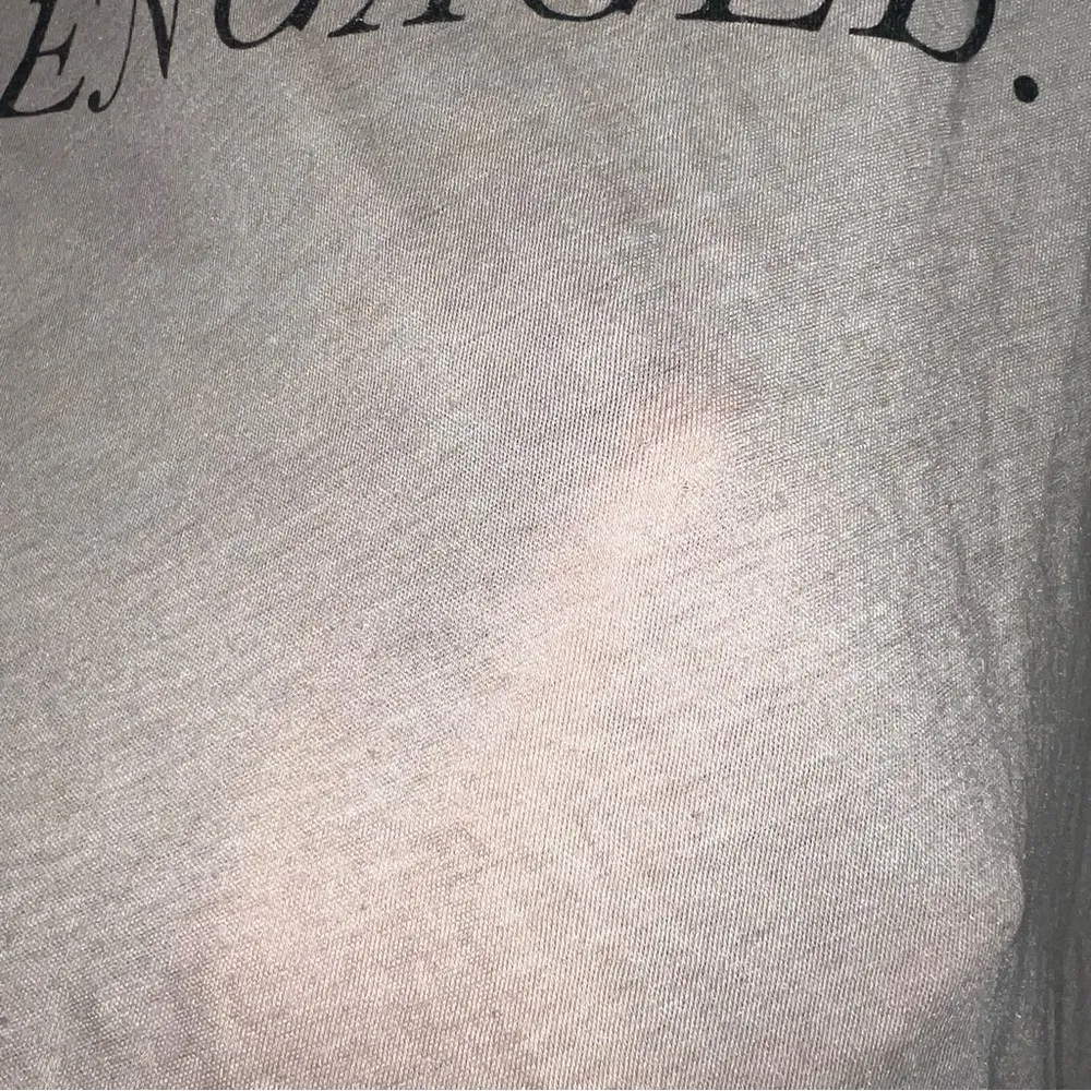 Wildfox Engaged Beige Swoop Neck T-Shirt Oversized - Image 7