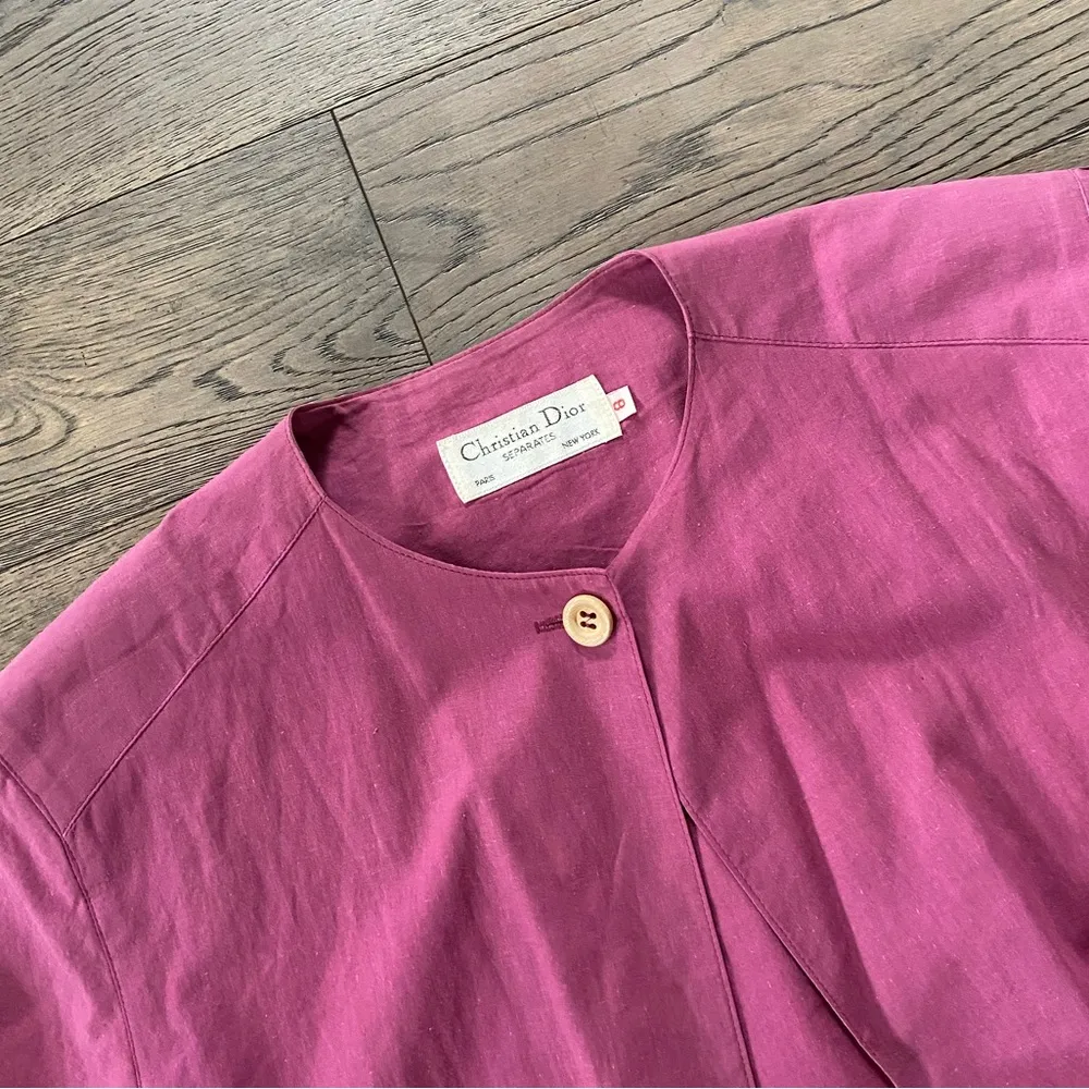 Christian Dior  vintage linen jacket - Image 5