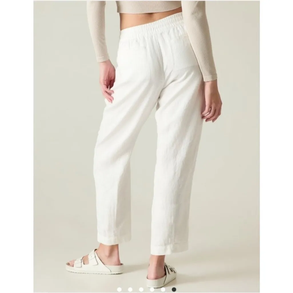 ATHLETA RETREAT‎ LINEN HIGH RISE ANKLE PANT 100 % LINEN Size XS - Image 2