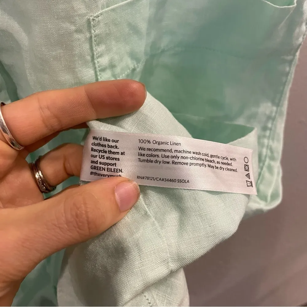 Eileen Fisher Arora Organic Linen Button Down Dress - Image 7