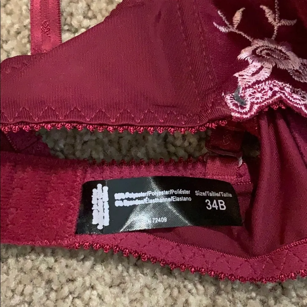 embroidered multi-use padded bra - Image 4