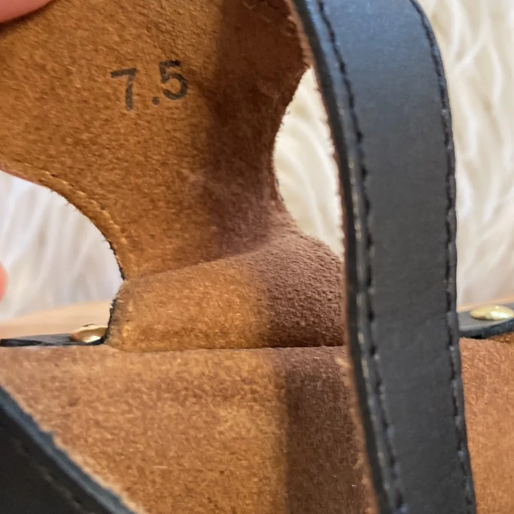 DIBA Shoes size 7.5 excellent condition real leather black color - Image 6