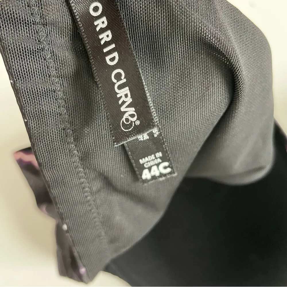 Torrid Curve Bra Underwire Padded Lace Galaxy Stars Cosmic Goth Black Purple 44C - Image 13