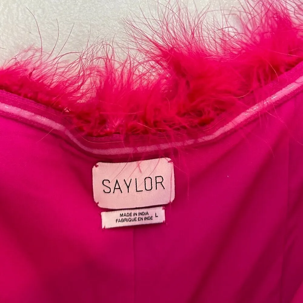 SAYLOR Raya Jumpsuit in Fuchsia Size Large - Image 6