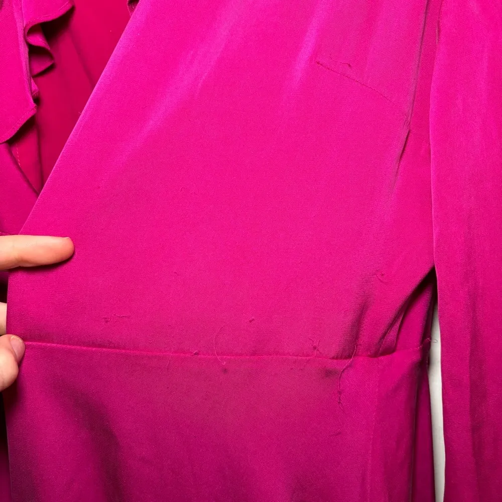 MILLY Emalee Silk-Blend Ruffle Dress *FLAWED* - Image 14