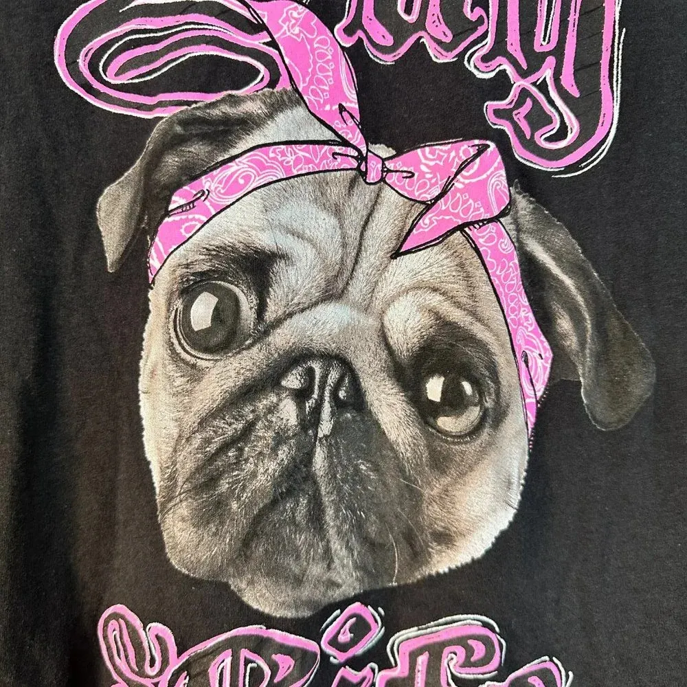 PUG LIFE Scoop Neck Street Style T Shirt - Image 4